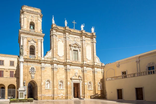Blick Auf Die Kathedrale Des Heiligen Johannes Des Täufers Brindisi — Stockfoto