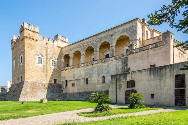 View Castle 11Th Century Streets Mesagne Italy — Stock Photo, Image