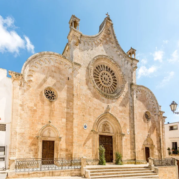 Blick Auf Die Kathedrale Mariä Himmelfahrt Ostuni Italien — Stockfoto