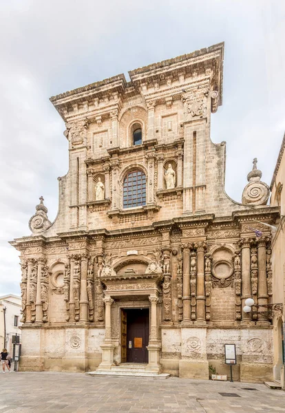 Utsikt Över Kyrkan San Domenico Nardos Gator Italien — Stockfoto