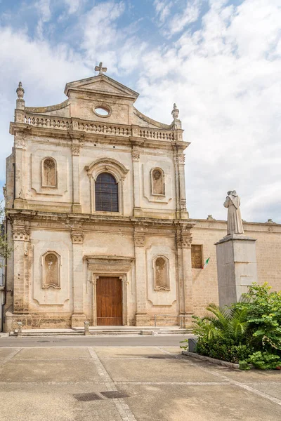 Вид Церковь Сан Франческо Улицах Мандурии Италии — стоковое фото