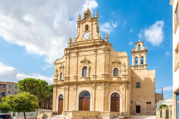 View Church Holy Spirit Streets Francavilla Fontana Italy — Stock Photo, Image