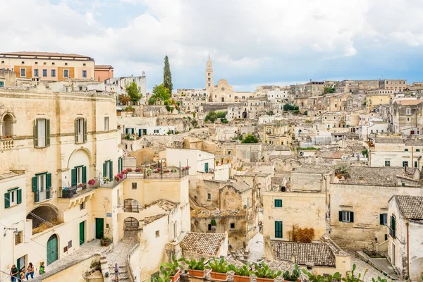 Matera Italië September 2021 Zicht Sassi Van Matera Matera Een — Stockfoto