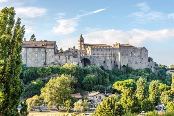 Utsikt Över Påvens Palats Viterbo Italien — Stockfoto