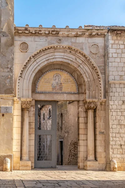 Puerta Entrada Complejo Euphrasian Basilica Las Calles Porec Croacia — Foto de Stock