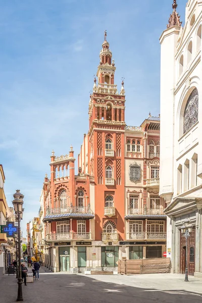 Badajoz Spanien Mai 2022 Blick Auf Den Girlanda Turm Den — Stockfoto