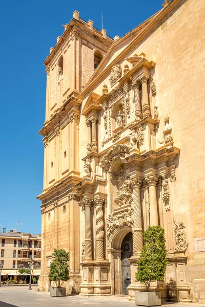 View Basilica Santa Maria Streets Elche Spain — ストック写真