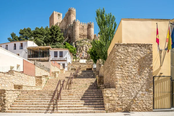 Uitzicht Het Kasteel Van Almansa Spanje — Stockfoto