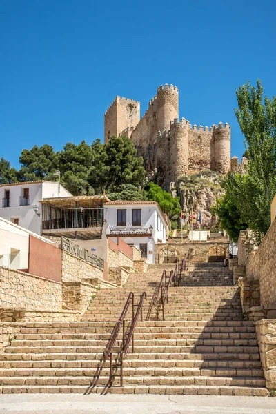 Almansa Spanje Mei 2022 Uitzicht Het Kasteel Van Almansa Almansa — Stockfoto