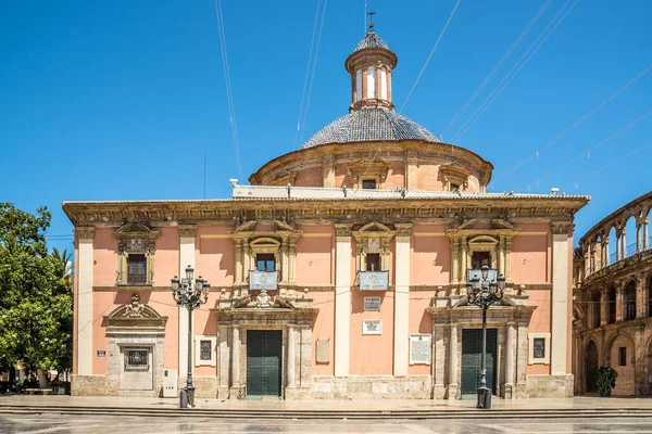 View Basilica Saint Mary Streets Valencia Spain — Stock Photo, Image