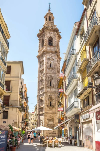 Valencia España Mayo 2022 Vista Campanario Iglesia Santa Catalina Las —  Fotos de Stock