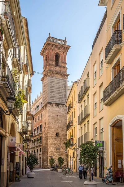 Valencia Espanha Maio 2022 Vista Para Torre Bell Hospital São — Fotografia de Stock