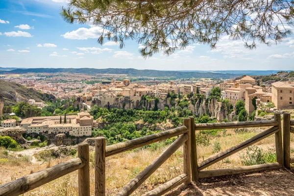 Uitzicht Cuenca Stad Vanaf Het Uitkijkpunt Stad Spanje — Stockfoto