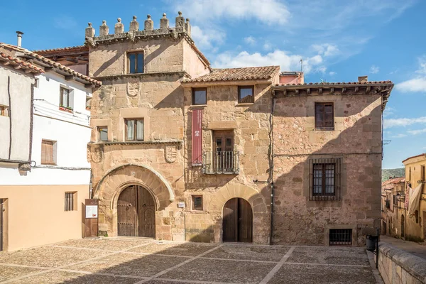 Siguenza Spain May 2022 View Houses Cathedral Santa Maria Streets — Stock Photo, Image