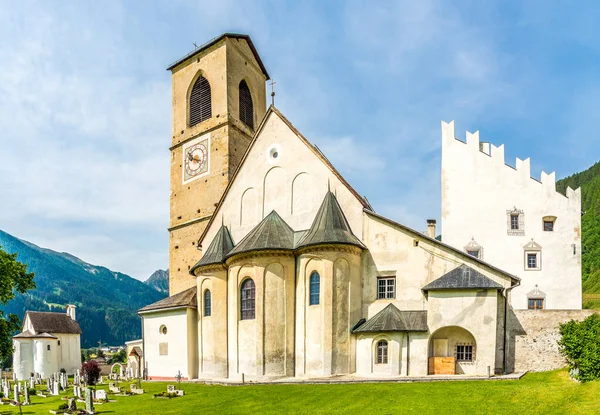 Mustair Switzerland June 2022 View Church Saint John Mustair Abbey — 图库照片