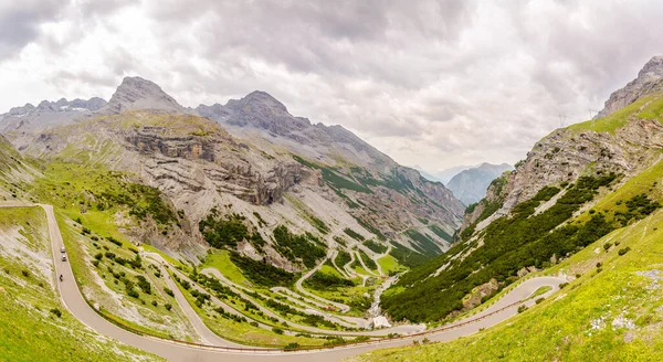 View Mountain Road Stelvio Pass Italy — Stock fotografie