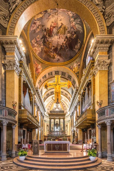 Novara Italy June 2022 View Interior Cathedral Santa Maria Assunta – stockfoto