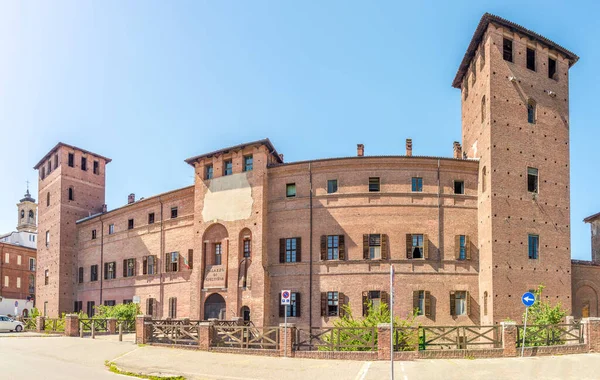 View Building Justice Palace Streets Vercelli Italy — стоковое фото