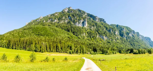 Panoramic View Hills Inzell Town Germany — Fotografia de Stock