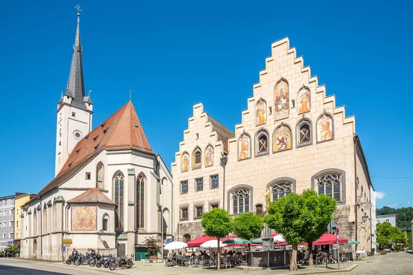 Rosenheim Germany July 2022 View Church Our Lady Building Town — Foto de Stock