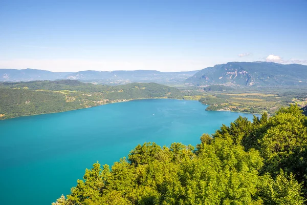 View Bourget Lake Viewpoint Aix Les Bains France — Stok fotoğraf