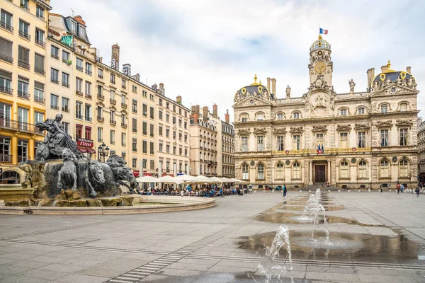 Lyon France June 2022 View Terreaux Place City Hall Bertholdi —  Fotos de Stock