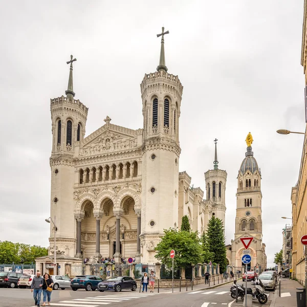 Lyon France June 2022 View Basilica Notre Dame Streets Lyon — Stock fotografie