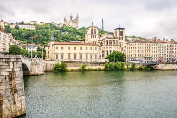 Lyon France June 2022 View Bank Saone River Lyon Lyon — Stockfoto