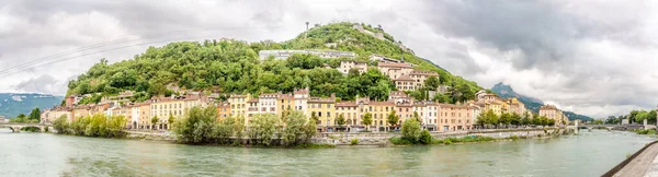 Grenoble France June 2022 Panoramic View Bank Isere River Grenoble — Stockfoto