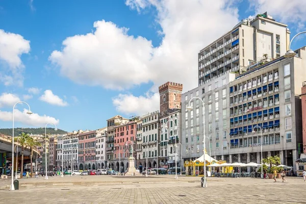 Genoa Italien Augusti 2022 Utsikt Över Platsen För Caricamento Genua — Stockfoto