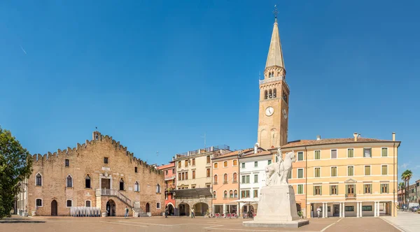 Portogruaro Itálie Září 2022 Panoramatický Výhled Náměstí Republiky Portogruaro Portogruaro — Stock fotografie