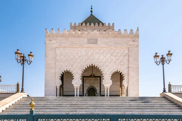 Uitzicht Het Mausoleum Van Mohammed Rabat Marokko — Stockfoto