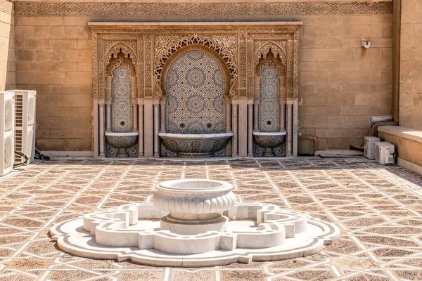 摩洛哥拉巴特穆罕默德五世陵墓景观 免版税图库图片