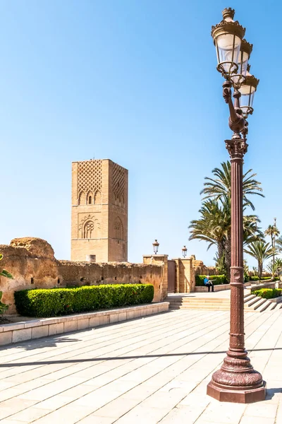 Rabat Morocco Σεπτεμβριου 2022 Θέα Στον Πύργο Χασάν Στους Δρόμους — Φωτογραφία Αρχείου