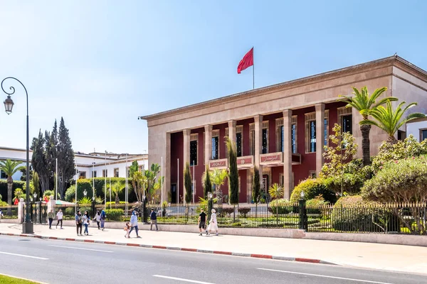 Rabat Marruecos Septiembre 2022 Vista Edificio Del Parlamento Las Calles —  Fotos de Stock