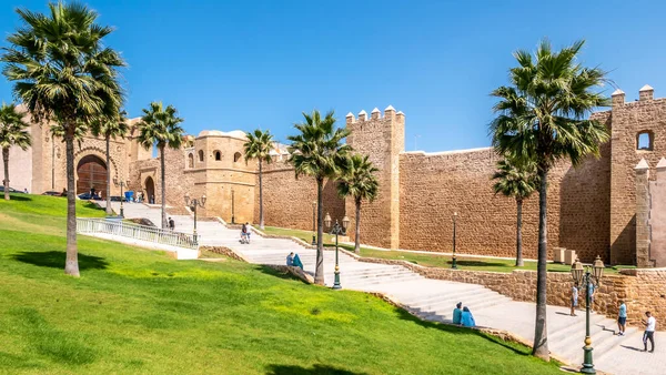 Rabat Morocco Szeptember 2022 Kilátás Udaya Kasbah Utcáin Rabat Rabat — Stock Fotó