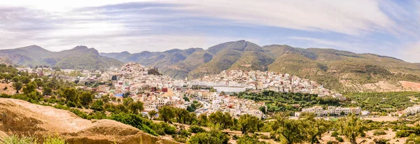 Panoramic View Moulay Idris Zehroun Town Morocco — Stock Photo, Image