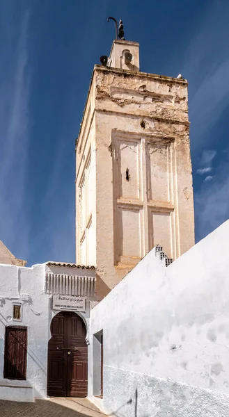 Moulay Idris Marruecos Septiembre 2022 Vista Entrada Mezquita Complejo Mausoleo —  Fotos de Stock