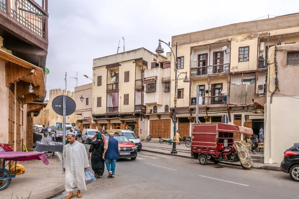 Fez Morocco September 2022 Gatorna Fez Fez Stad Har Kallats — Stockfoto