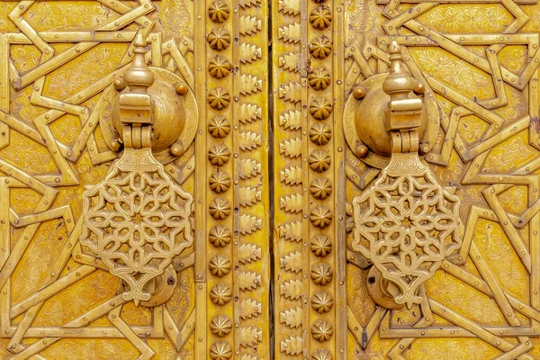 Fez Morocco September 2022 View Doorknockers Gate Royal Palace Fez — Stockfoto