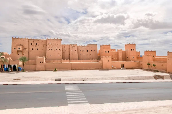 Uitzicht Taourirt Kasbah Straten Van Ouarzazate Marokko — Stockfoto