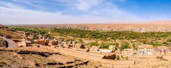 Panoramiczny Widok Oazę Boumalne Dades Valley Maroku — Zdjęcie stockowe