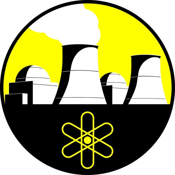 Атомна електростанція — стоковий вектор