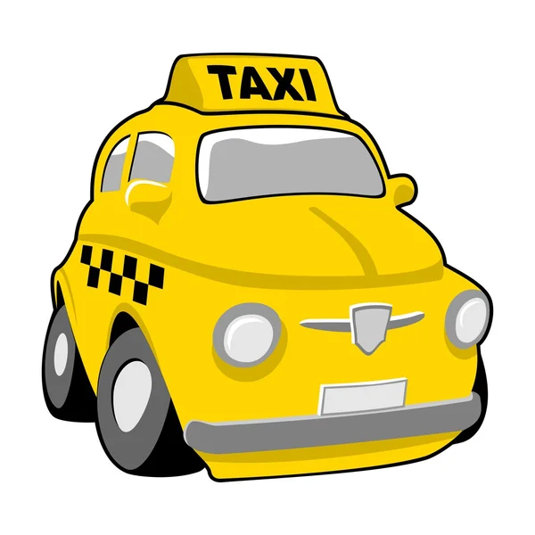 Taxi cartone animato — Vettoriale Stock