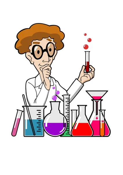 Cientista em laboratório —  Vetores de Stock