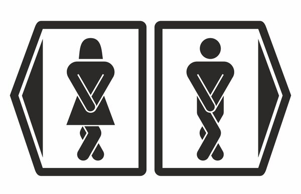 Man and women toilet icons