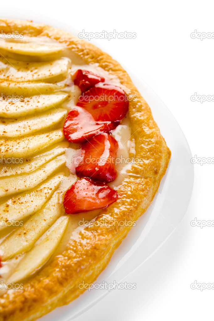 Strawberry and apple puff