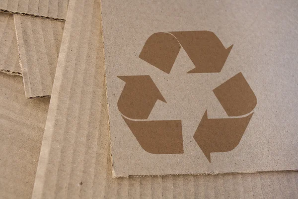 Karton recykling — Zdjęcie stockowe