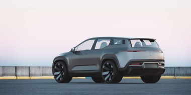 Markasız bir SUV 'un 3 boyutlu görüntülemesi