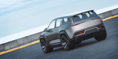 Markasız bir SUV 'un 3 boyutlu görüntülemesi
